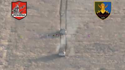 Fpv-drones destroy one russian BMP-1 and one BMP-2 attacking east of the village of Kopani, Zaporizhzhia Region.