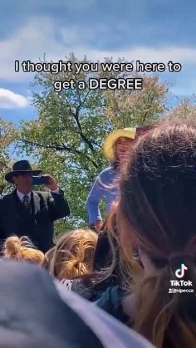 At this point Sister Cindy is a campus attraction.