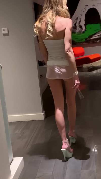 Walking sexy in high heels