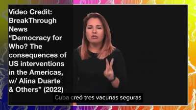&ldquo;Designed to promote regime change. An embargo they say is directed at the government, but makes harder, if not impossible, to for a three year old toddler to get a liver transplant that can save her life.&rdquo; - Cuban Journalist Cristina Escobar Dominguez