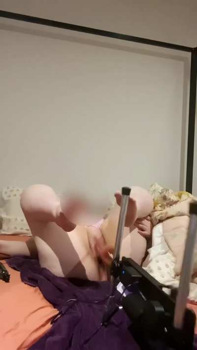 My beautiful pussy getting machine fucked (part three)