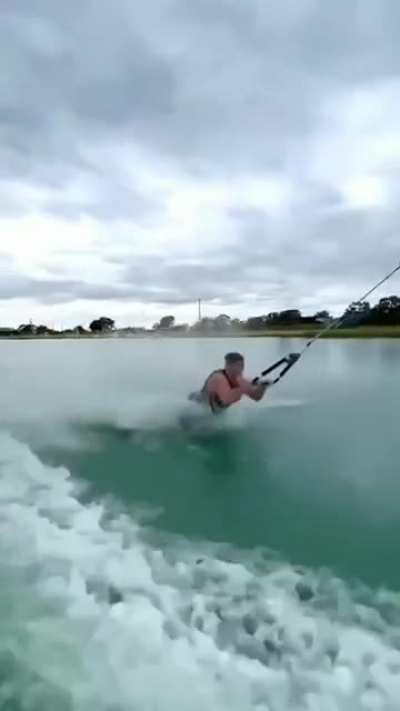 Gliding on the surface of water.