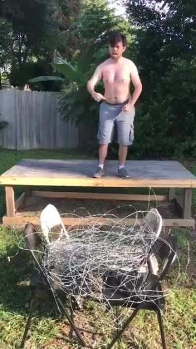 Good thing there was no electricity running through it