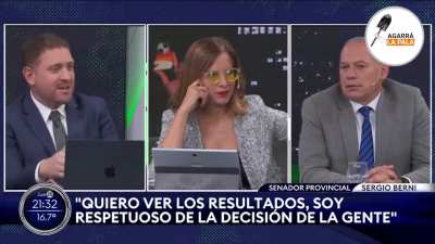 Barnie respeta Milei