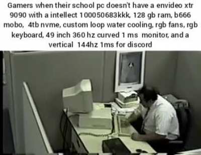 Fucking school! I could've run one note and word at 1000 fps.