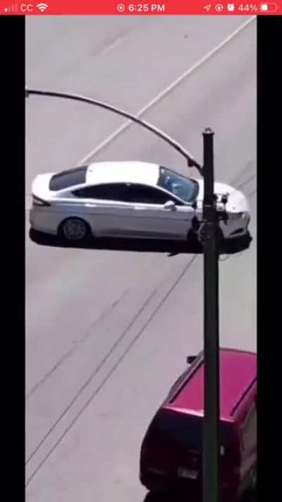 Throwing rocks at cars