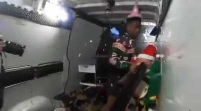 Party in a moving van, what could be wrong?