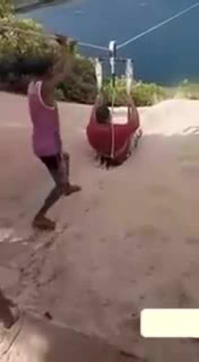 What will happen if you ignore any common sense and get on the zip-line 🤦&zwj;♂️