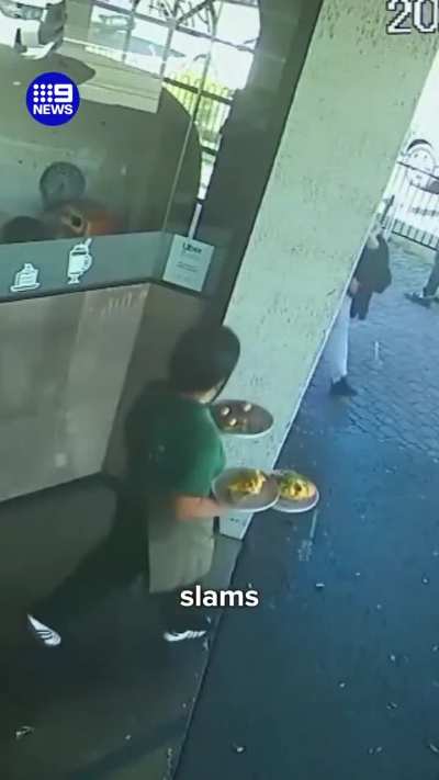 Young waitress assaulted at work by Karen
