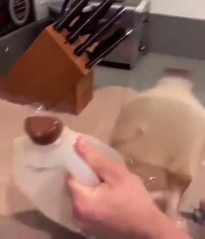 me opening da milk when dad comes home