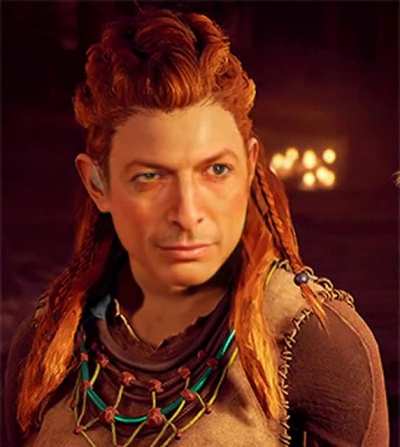 Jeff Goldblum as Aloy [GIF]