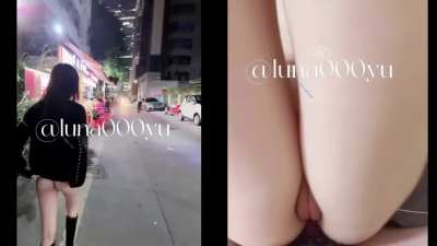 amateur likes to flash in public (luna000yu)