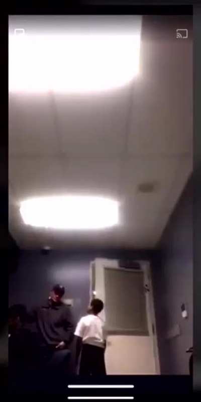 Young kid goes off on police department while in custody