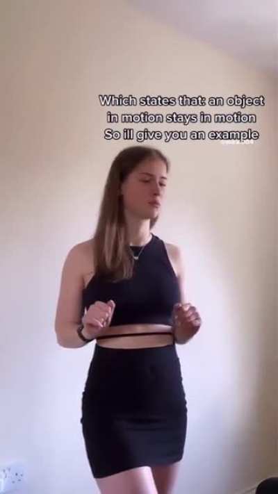 Explaining Newton&rsquo;s first law of motion