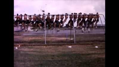 1962 High School PE during JFK looking like tanks, back when men were masculine.
