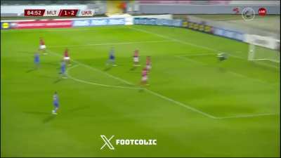 Malta 1 - [3] Ukraine | Mykhaylo Mudryk | 84'