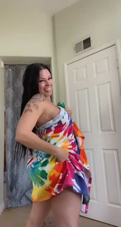 Did the towel cover up what was behind it&hellip;