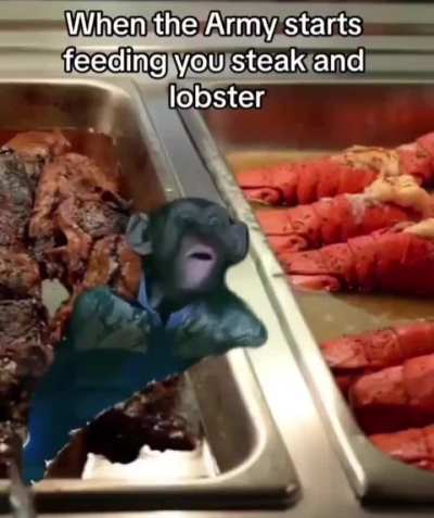 Whats wrong with steak and lobster Petah?