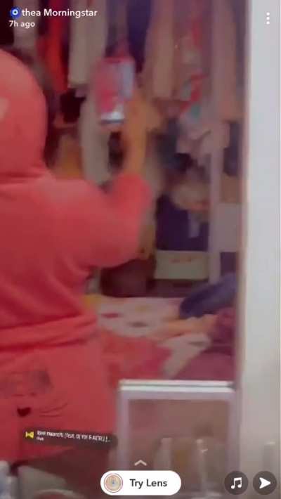 Mathira warming up for tonight&rsquo;s dick
