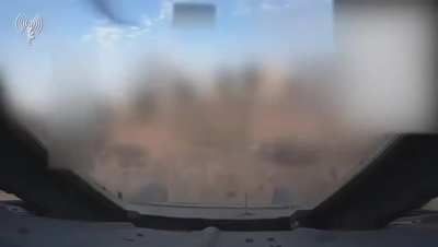 IDF evacuate two injured soldiers from the battlefield by helicopter in an operation that takes about 30 seconds from touchdown to takeoff