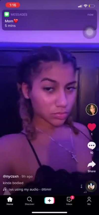 Lmao I forgot I had this from back in sept but she deleted it almost instantly but my TikTok ain&rsquo;t refresh so it showed