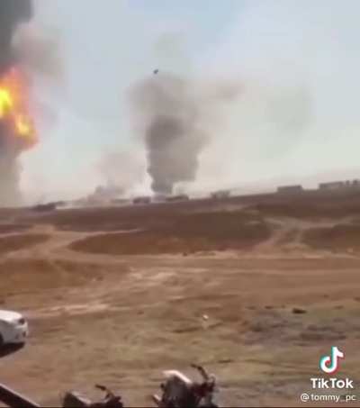 The height this car reaches from an explosion