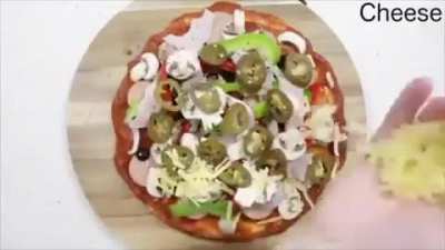 Pizza with EXTRA pineapple