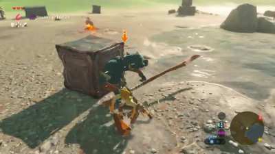 [BotW], OC. Metal Boxes are now birds. Do they drop drumsticks I wonder?