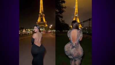 Found two shorts very similar to each other and comparing them you can really tell how much she's grown, basically doubled in sized &amp;lt;3. This is why booty queens need to keep getting more and more BBLs and grow as huge as possible &amp;lt;3 