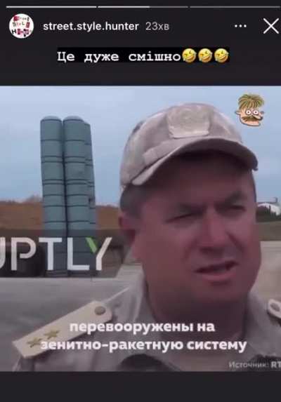 Crimean air defense. They made it look soft, they shrank it&rsquo;s it&rsquo;s rockets