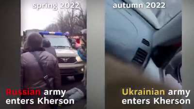 Russia calls Invasion... "Liberation". How do Ukrainian people feel? ... this is what it looks like side by side.