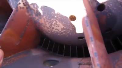 Dropped into a turbine engine