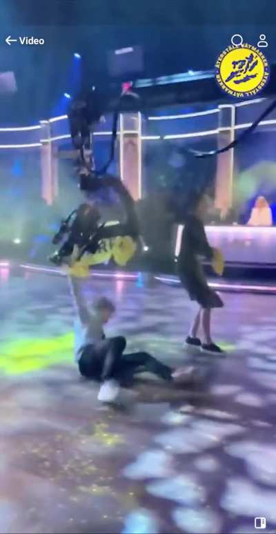 Protesters try to disrupt a live TV dance show. The cameraman said no. 