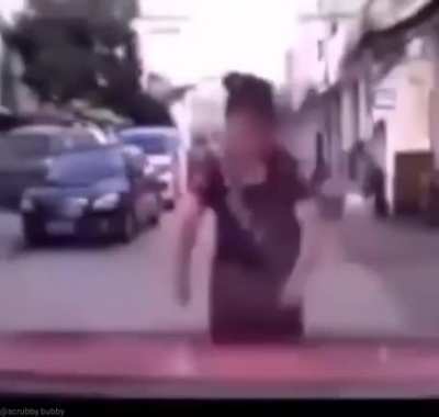 WoMaN gEtS rAn OvEr MuLtIpLe TiMeS