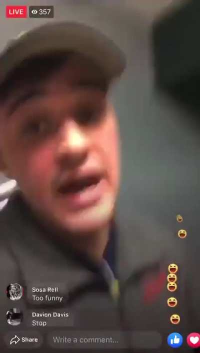 Little kid thinks he's tough with the police