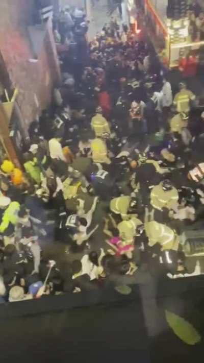 Itaewon, South Korea Halloween party accident on the street