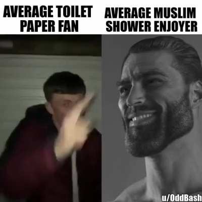 "Islam is backwards" -guy who doesnt wash his butt