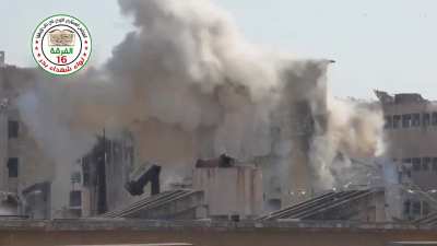 FSA 16th Division "Hell Cannon" strikes in al-Khalidiyah Neighborhood, Aleppo - 5/30/2014