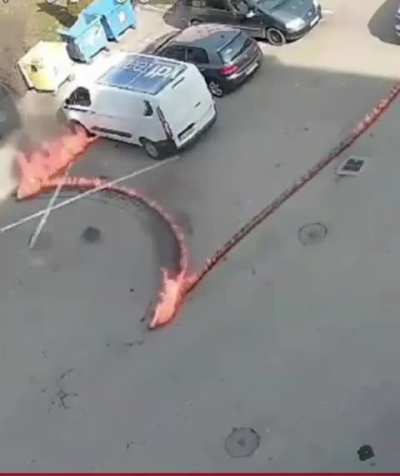 How did he not notice the oil spill