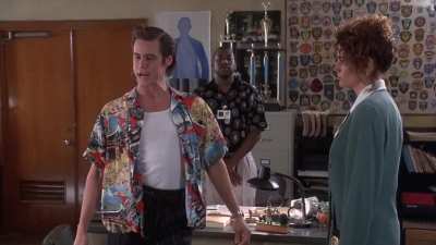 In "Ace Ventura: Pet Detective" (1994), Ace&rsquo;s early joke unintentionally foreshadows the film&rsquo;s final twist.