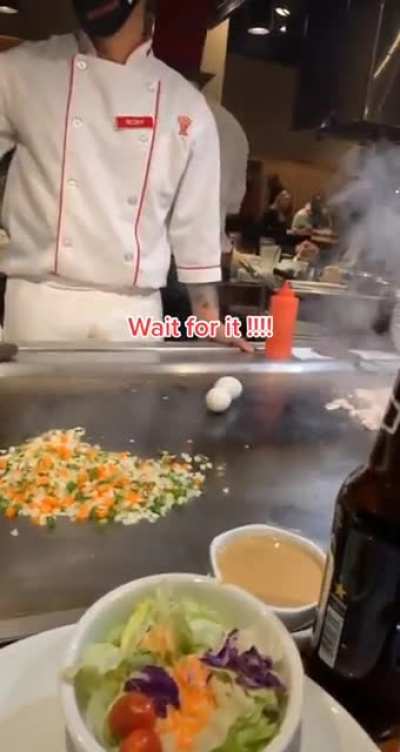 Benihana egg magic