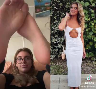Amateur college babe soles