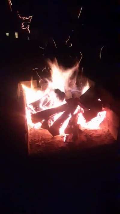 Just a cool fire with my man