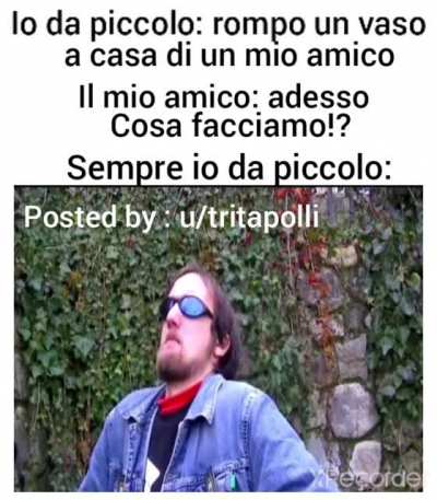 Guardalo l&igrave;, tutto fiero col moccio al naso
