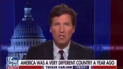 Carlson almost slipped.