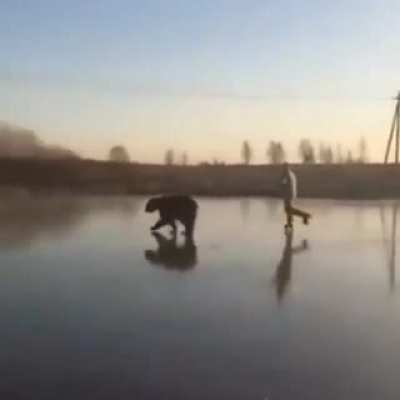 Ice skating- Russian style