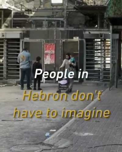 AI equipped Gun installed at checkpoint in Hebron.