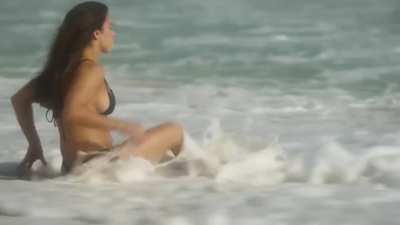 Aly Raisman - modeling on the beach