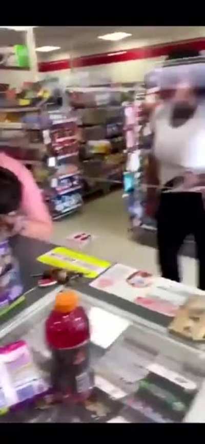 Karen being racist towards woman gets what she deserves