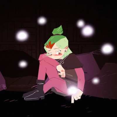 She really likes that light spell (GIF)